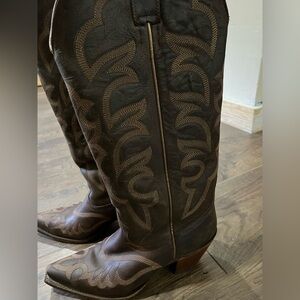 Shyanne High Desert Western 15" TALL Boot Brown Womens Size 9 M- Preowned